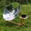 Une structure bois pour une parabole solaire